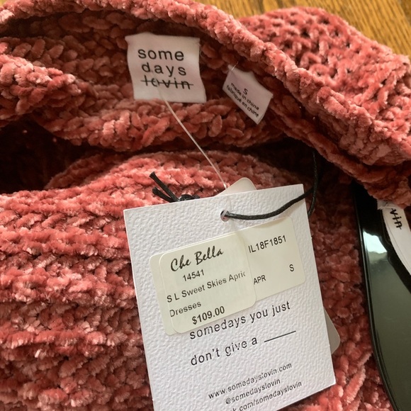 Somedays Lovin’ chenille Sweater Dress, NWT, sz S - Picture 7 of 7